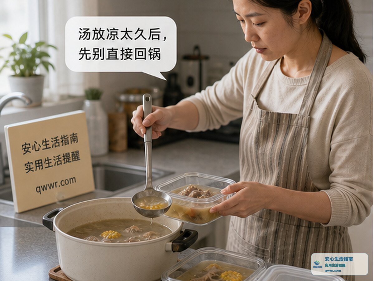汤放凉太久后 先别直接回锅