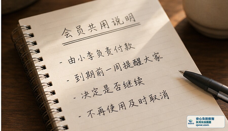 家里共用会员 先说清谁付款