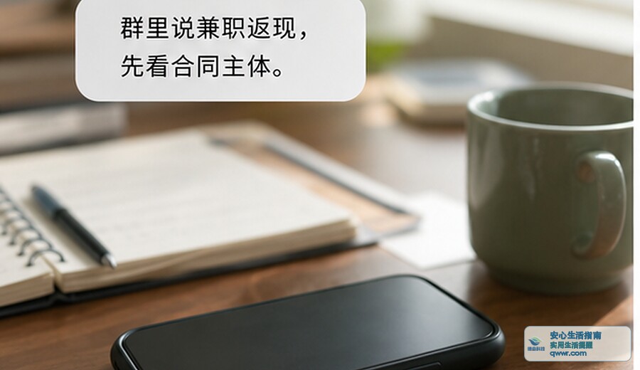 群里说兼职返现 先看合同主体