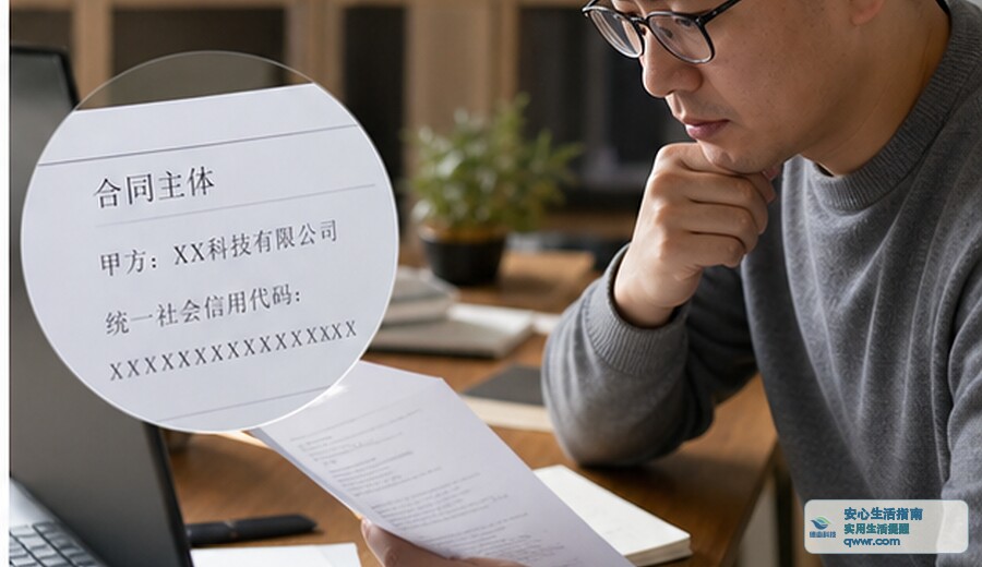 群里说兼职返现 先看合同主体
