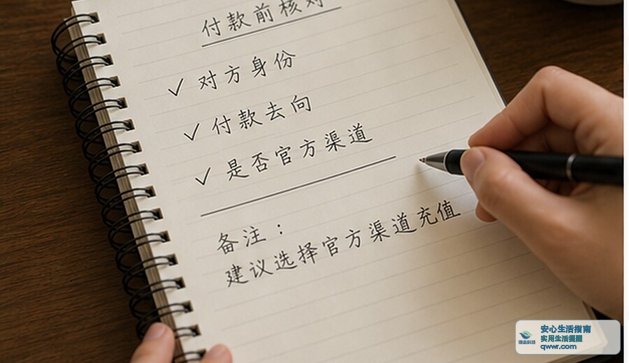 群里说低价充值 先看付款去向