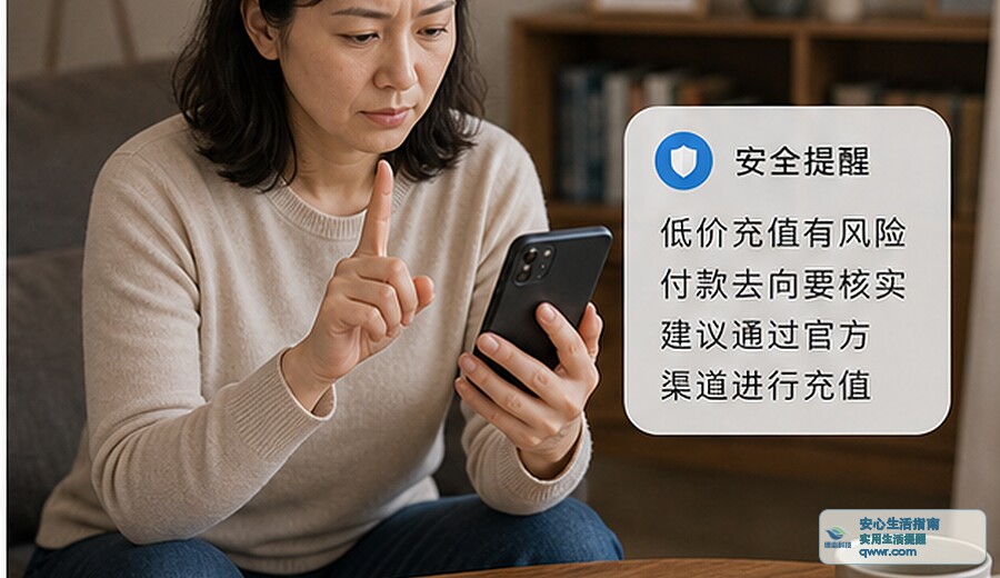 群里说低价充值 先看付款去向