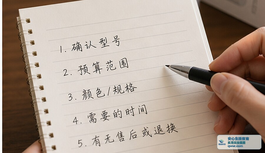 亲友托买东西 先确认型号和预算