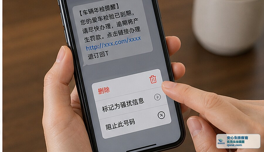 短信说车辆年检 先查官方入口