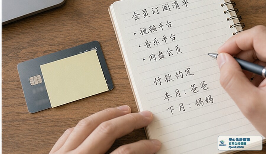 家里共用账号 先分清谁付款