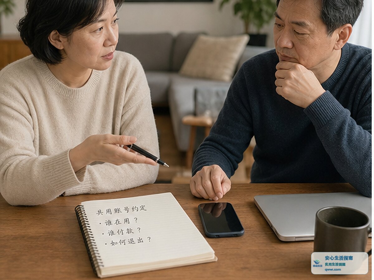 家里共用账号 先分清谁付款