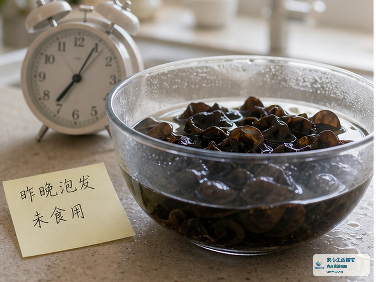 泡发木耳过夜 先别继续拌