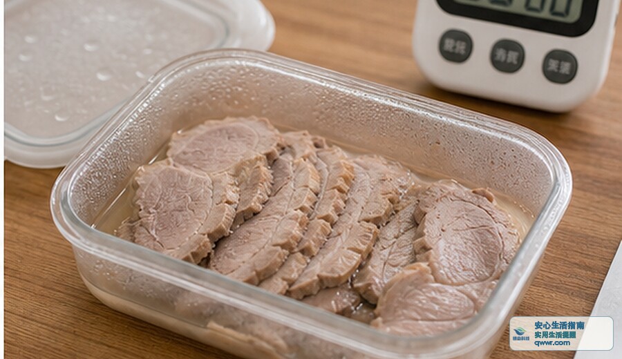 切好的熟肉出水 先看保存时间