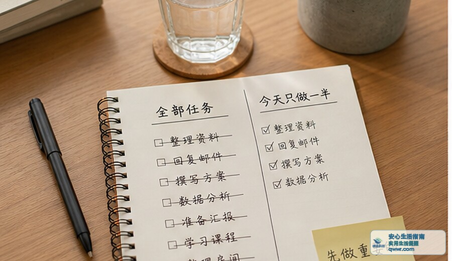 今天没精神 先把任务减半