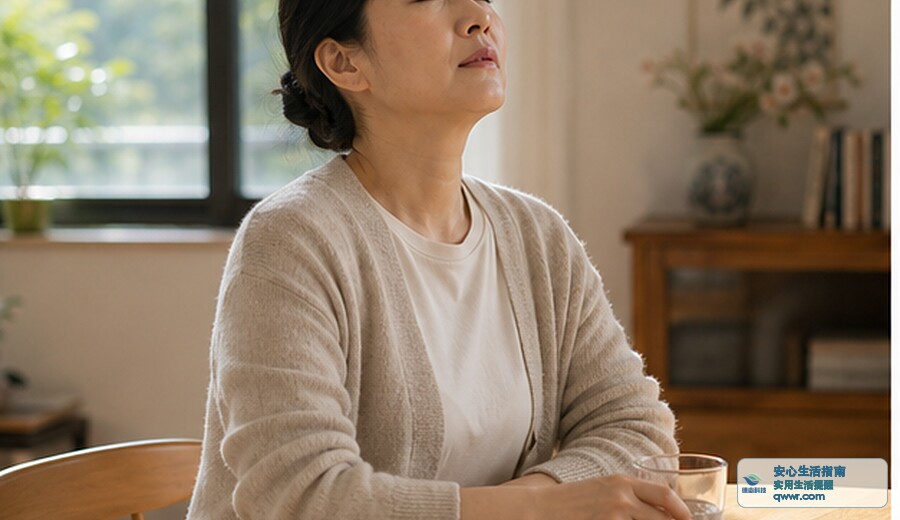 早上心慌慌 先坐下喝口水
