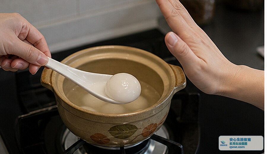 煮好的汤圆久放 先别再回锅