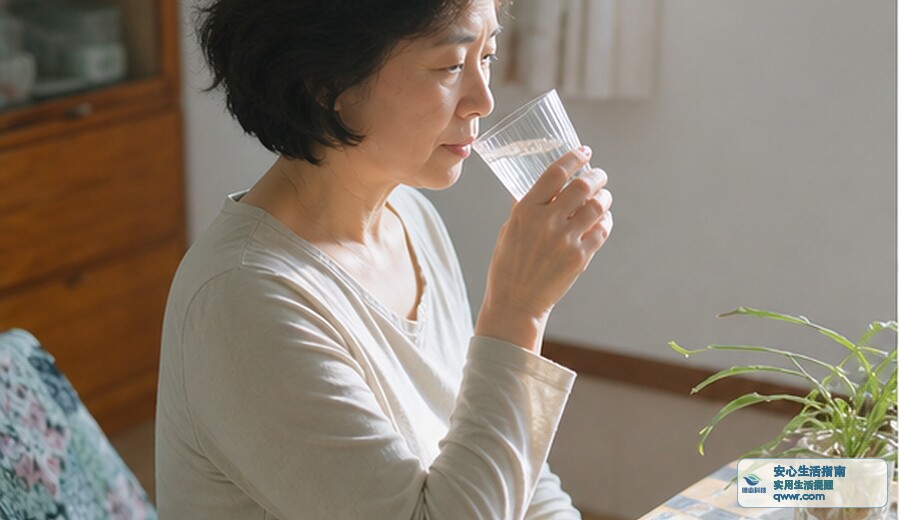 早上起床心里发慌 先坐下喝口水
