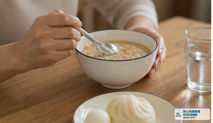 早上心里发空 先吃点东西喝点水