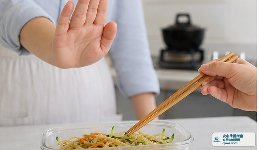 剩凉拌菜出水变味 先别再拌一拌