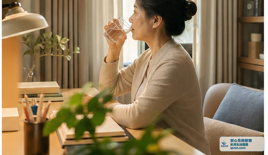 下午越忙越乱 先把水杯倒满