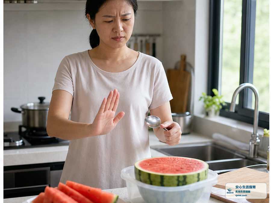 切开的西瓜有酒味 先别再挖着吃