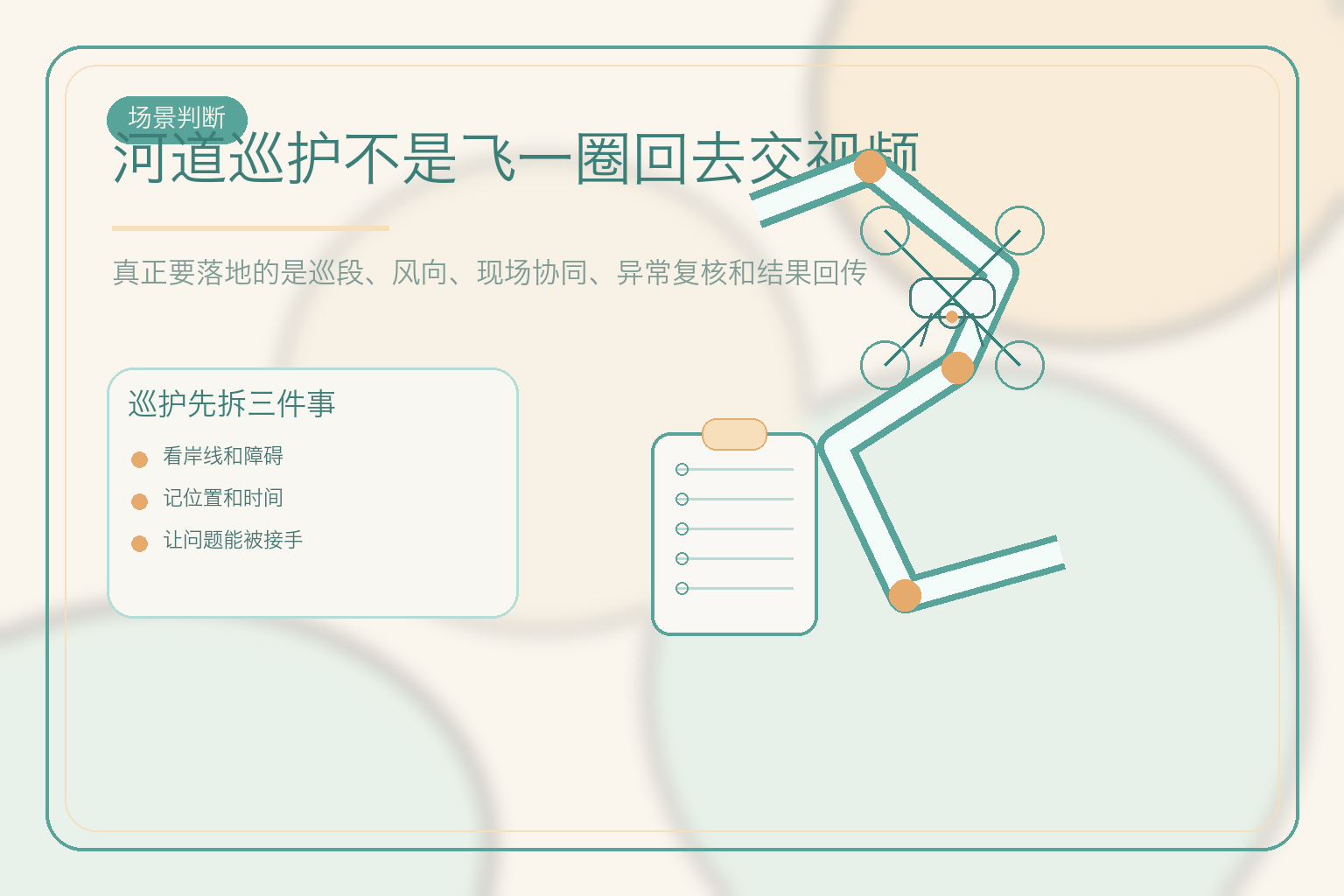 河道巡护，先把记录闭环