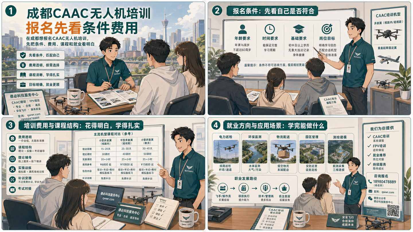 成都CAAC无人机培训，报名先看条件和费用