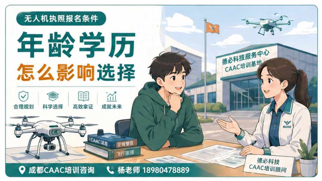 无人机执照报名条件，年龄学历怎么影响选择