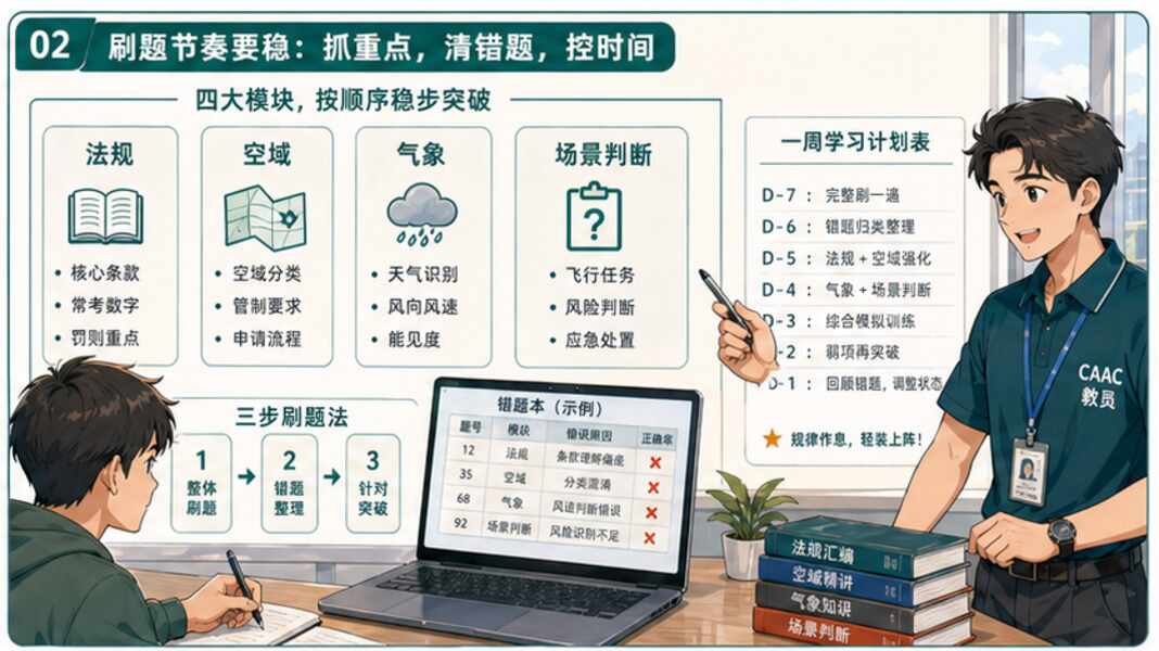 成都CAAC培训，考试前一周先稳住哪三件事