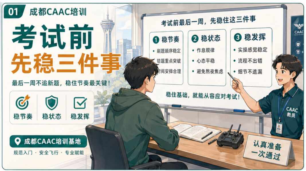 成都CAAC培训，考试前一周先稳住哪三件事