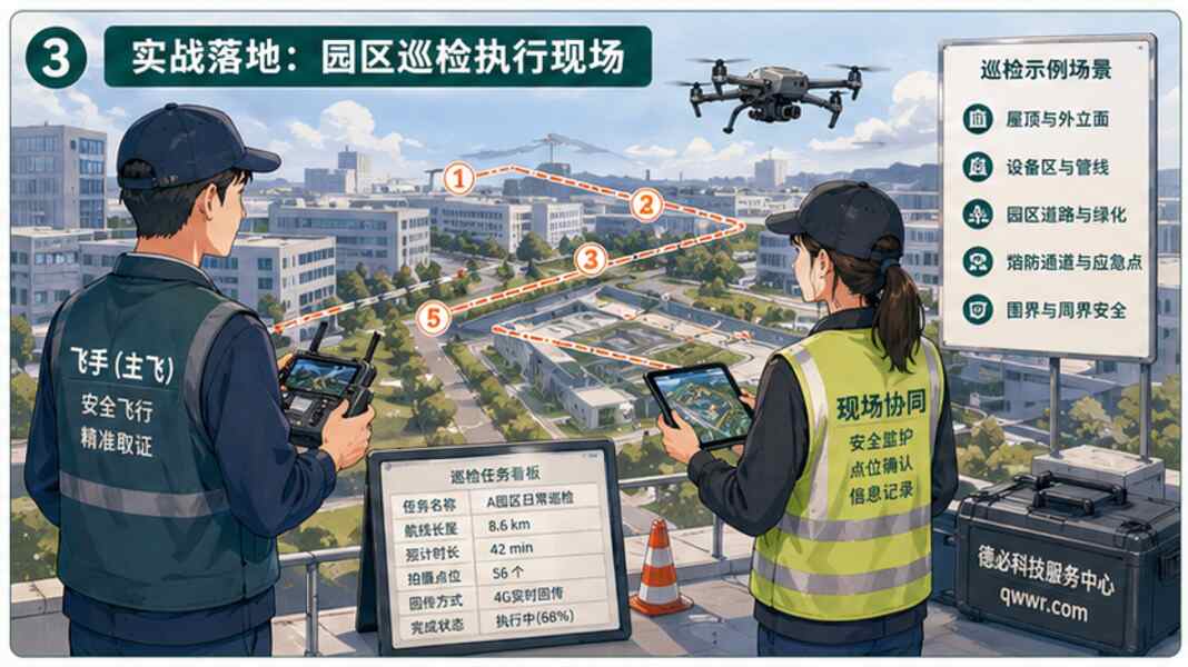 低空应用案例，先看园区巡检怎么落地