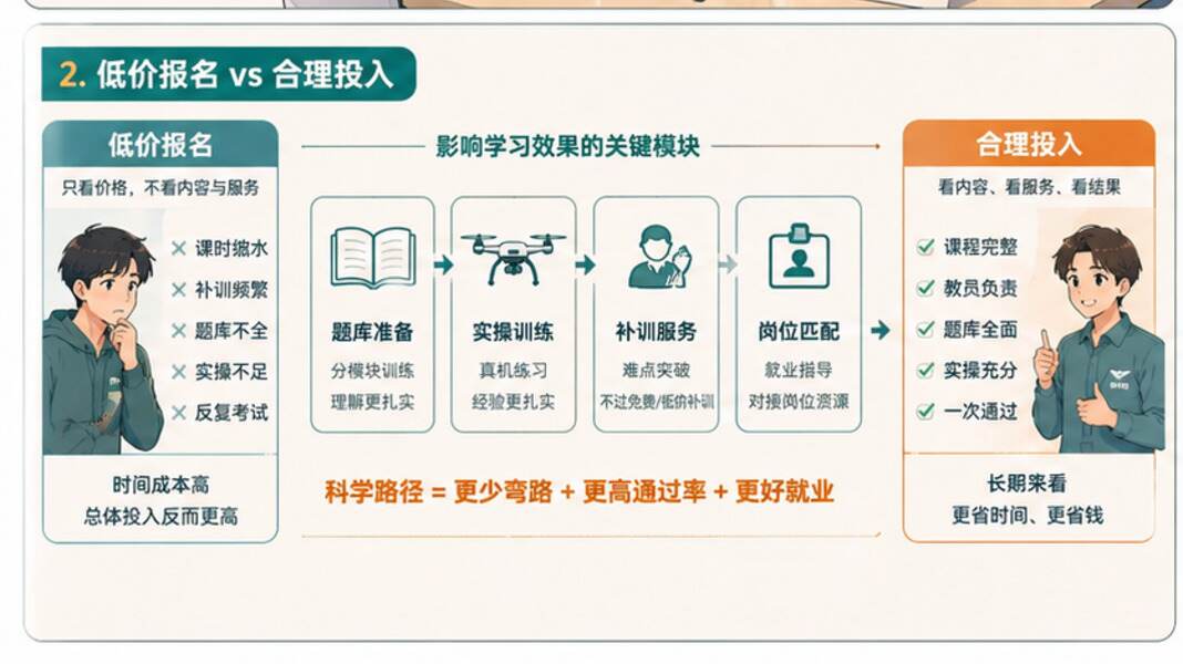 无人机培训费用，别只看报名价格