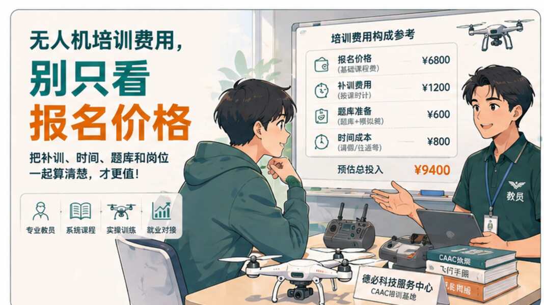 无人机培训费用，别只看报名价格