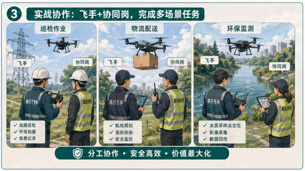 低空就业，先分飞手和协同岗