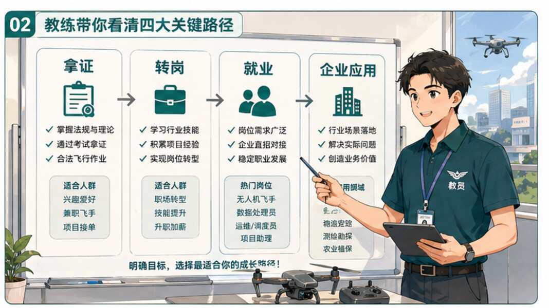 成都学无人机，先定拿证还是转岗