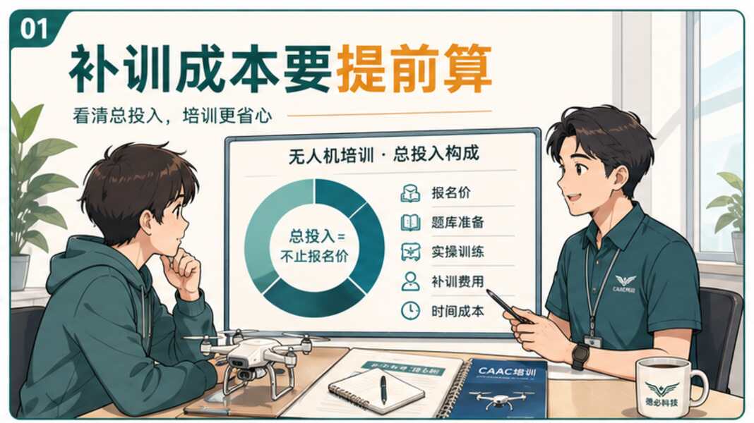 无人机培训费用，补训成本为什么要提前算