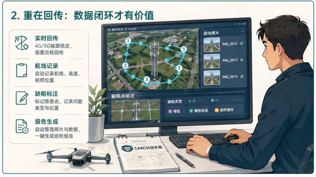 通信塔巡检，先讲禁飞边界和回传