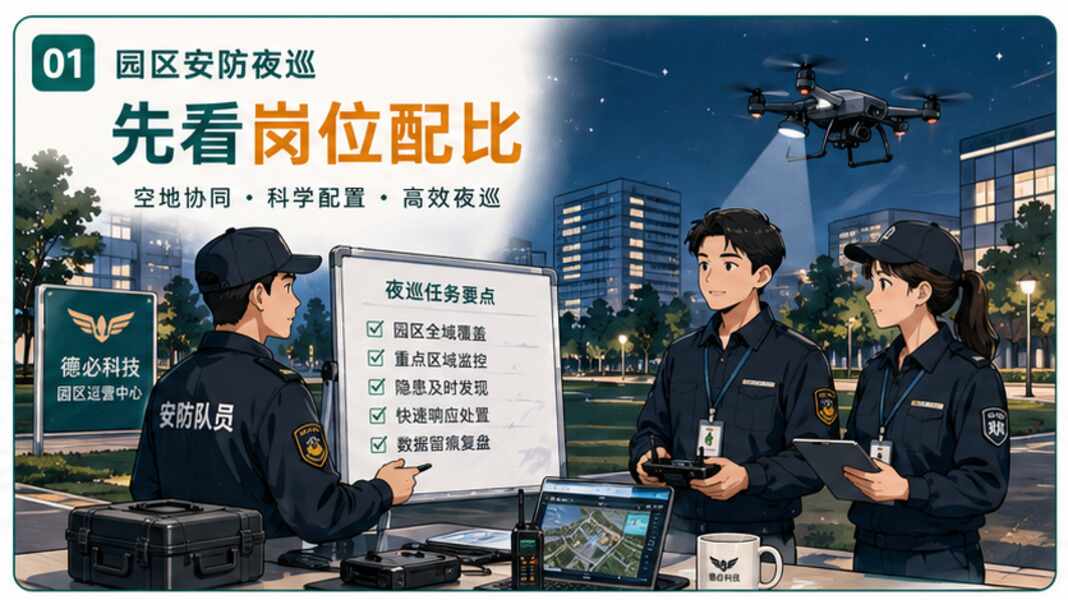 园区安防夜巡，先看岗位配比