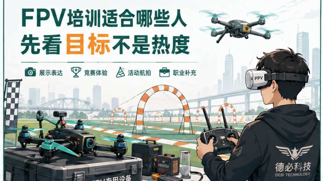 FPV培训适合哪些人，先看目标不是看热度