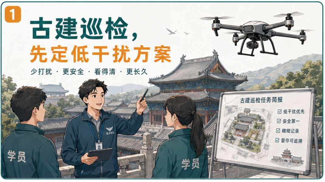 古建巡检，先定低干扰方案