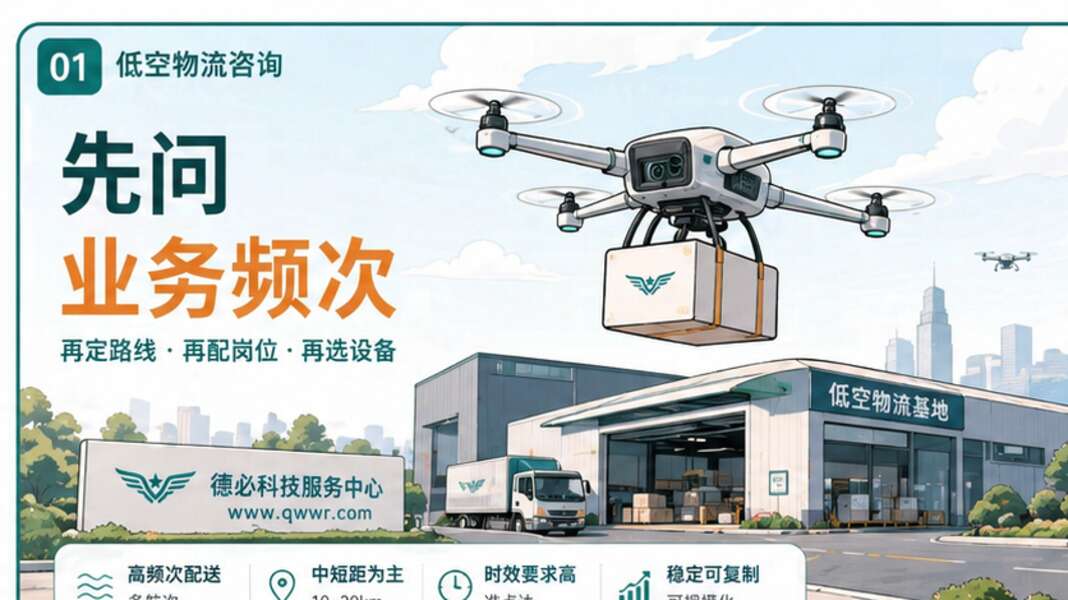 低空物流咨询，先问业务频次再问设备