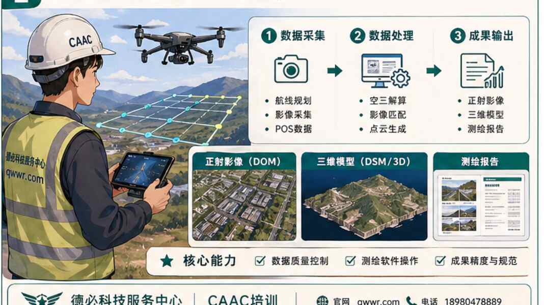 无人机测绘培训和巡检培训，报名时先分清