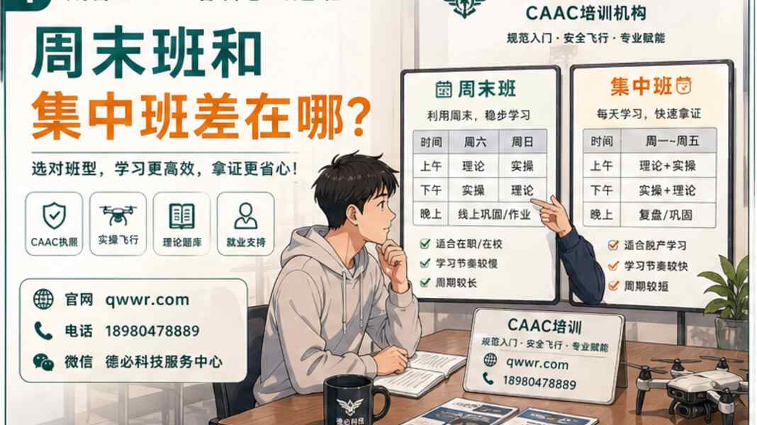 成都CAAC培训怎么选班，周末班和集中班差在哪