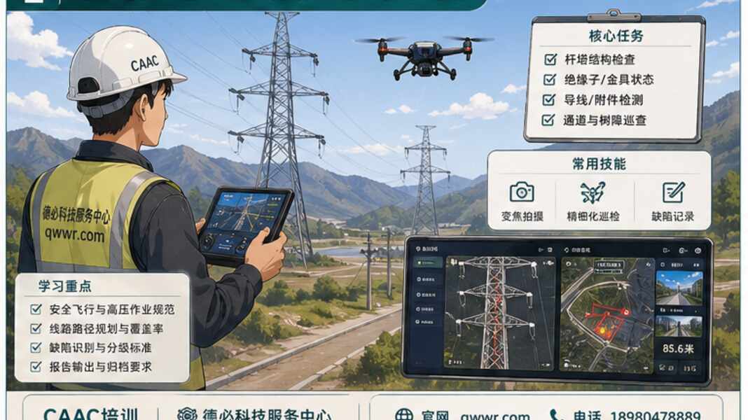 无人机巡检培训，先分电力光伏和园区安防