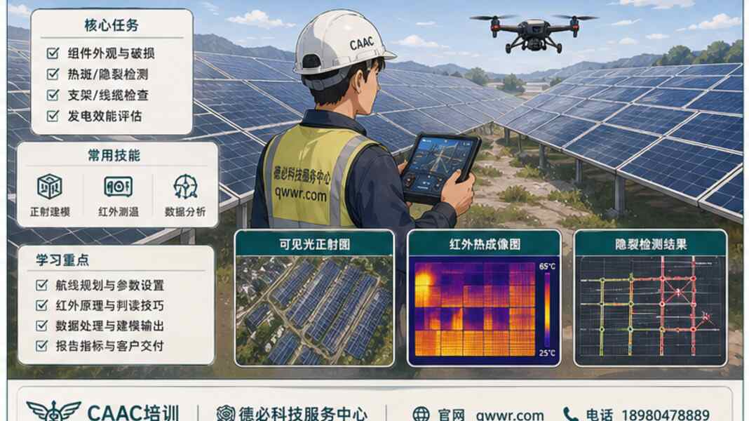 无人机巡检培训，先分电力光伏和园区安防