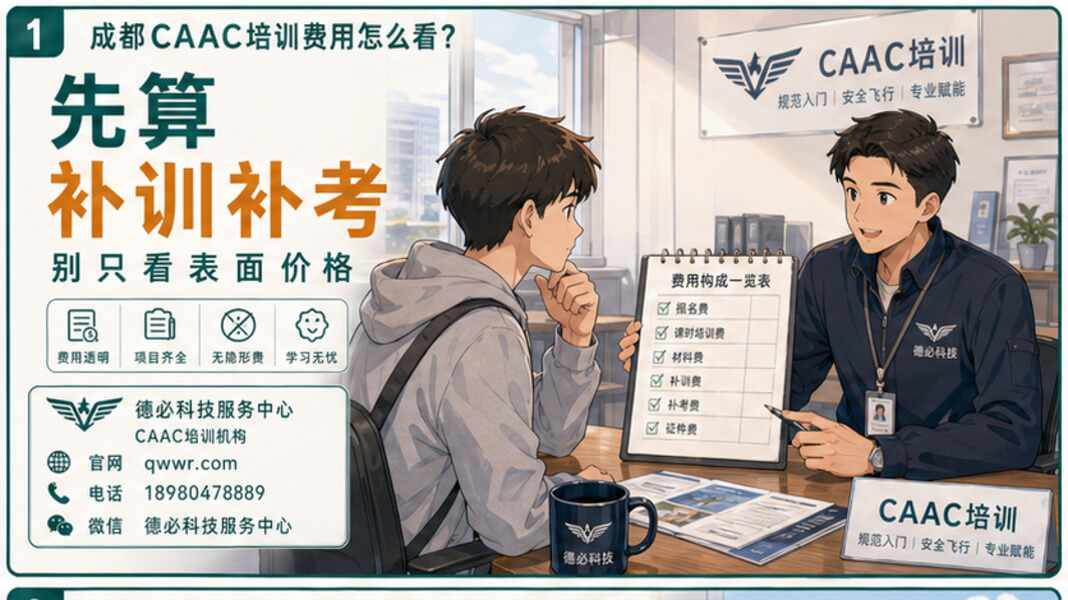 成都CAAC培训费用怎么看，先把补训补考算进去