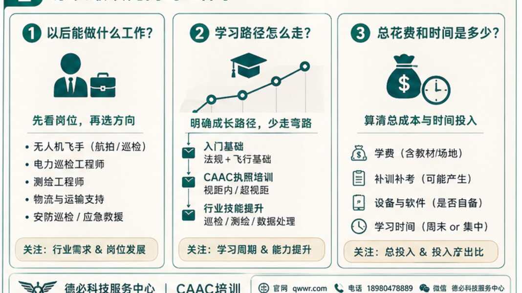 高考后学无人机，家长最该先问哪三个问题