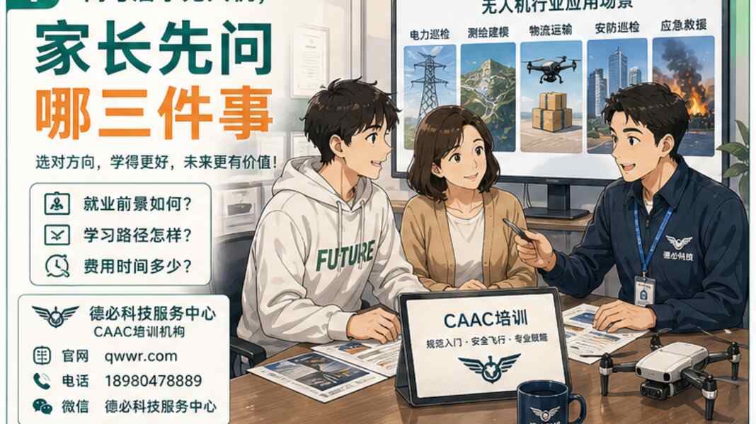 高考后学无人机，家长最该先问哪三个问题