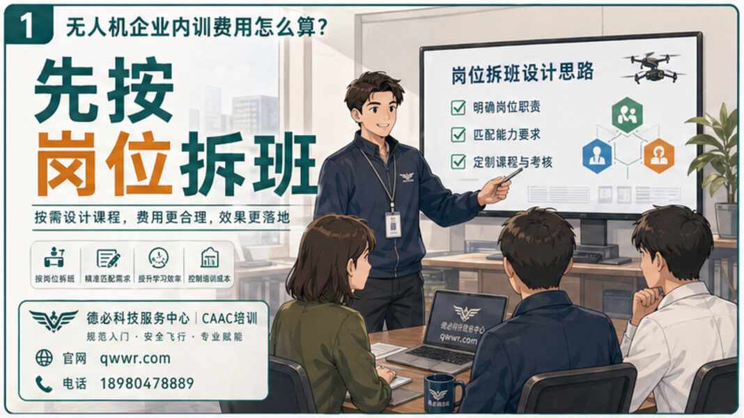 无人机企业内训费用怎么算，先按岗位拆班