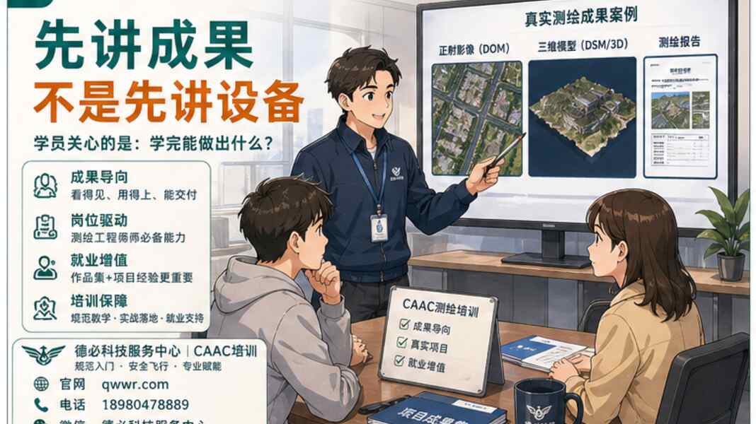 无人机测绘培训怎么带动报名，先讲成果