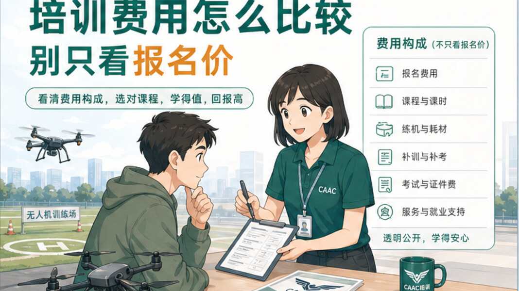 无人机培训费用怎么比较，别只看报名价