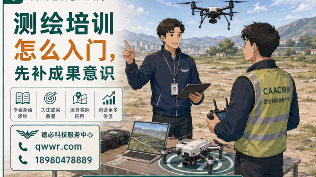 无人机测绘培训怎么入门，先补成果意识