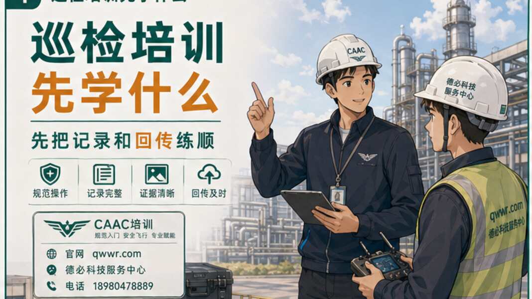 无人机巡检培训先学什么，先把记录和回传练顺