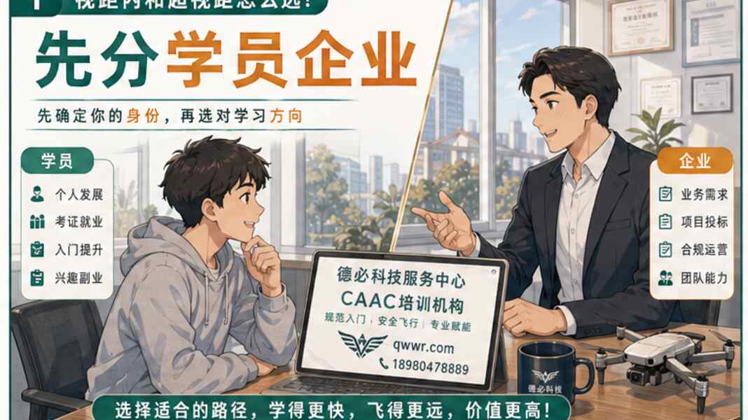 视距内和超视距怎么选，先看你是学员还是企业