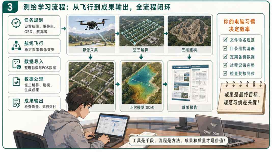 测绘培训报名条件怎么问，先看电脑和成果习惯